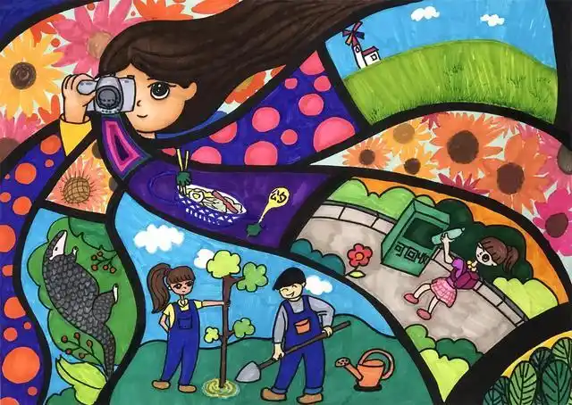 彩云杯中小学生绘画比赛小学组二等奖获奖作品展示1