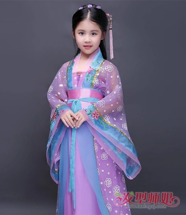 古代女童发型教程 儿童古典发型(2)