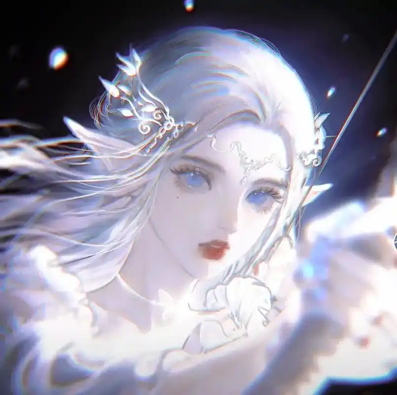 蓝紫色系动漫女头 #超美头像 #美美哒949494 - 抖音