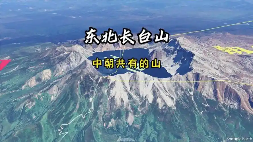 卫星航拍吉林省长白山,神秘的天池风光,画面太震撼了