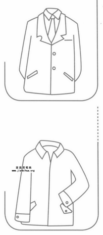 西装简笔画图片大全