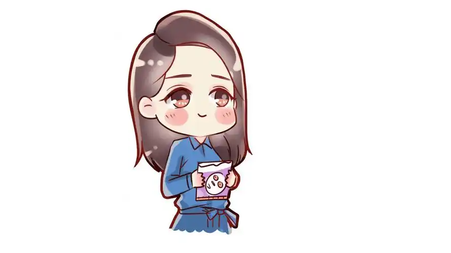 美女明星李沁卡通形象桌面壁纸 - 第3张