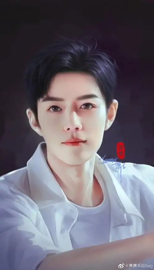 肖战超话7815 肖战全屏手绘壁纸来了7815#我画的就是肖战