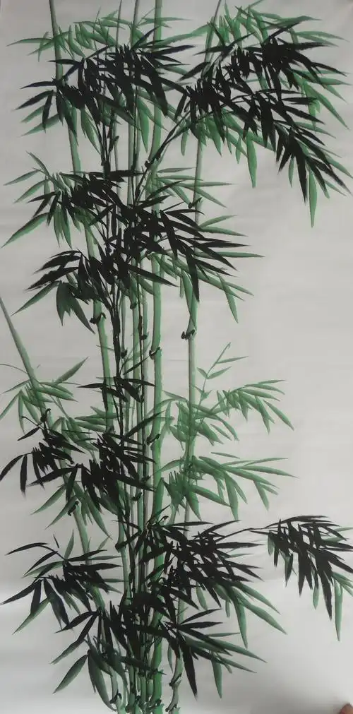 特价宝墨轩四尺竹报平安手绘花鸟竹子国画客厅装饰挂画hc10222