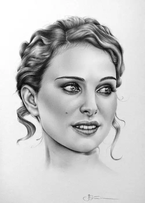 艺术家ileanahunter的人像素描作品