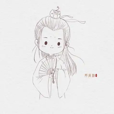 古风人物头像简笔画男 男生头像图片大全 -【爱个性】