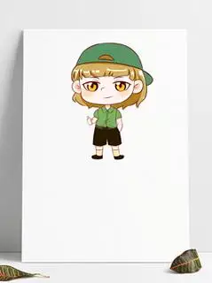 点赞卡通动漫人物鼓励形象可爱插画矢量装饰