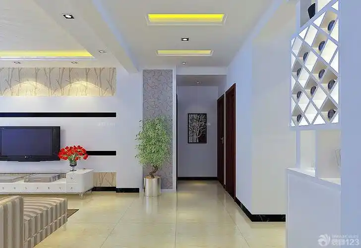 2020现代风格客厅过道最新装修图片