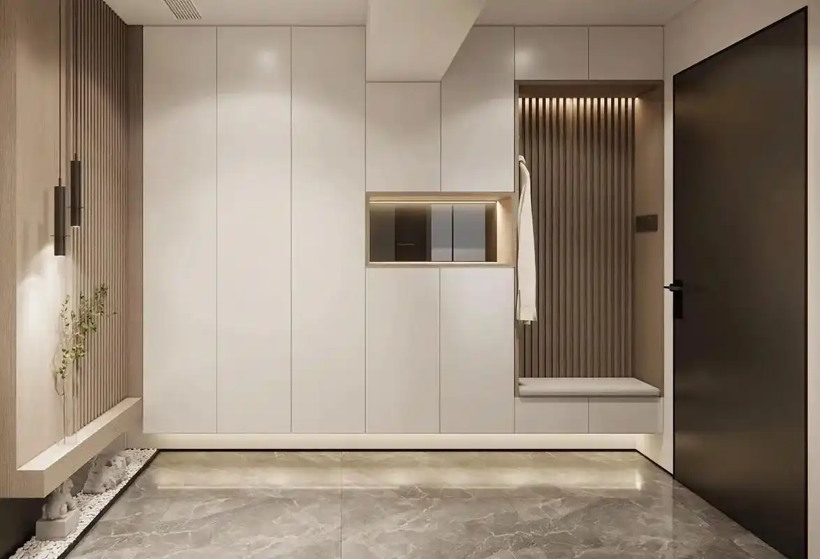 鞋柜 #鞋柜设计 入户颜值就靠它了,8款超实用的玄关柜设计 - 抖音