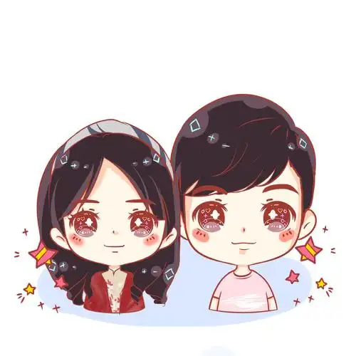 q版动漫情侣头像,求q版人物卡通情侣头像带有 - 周易算命网