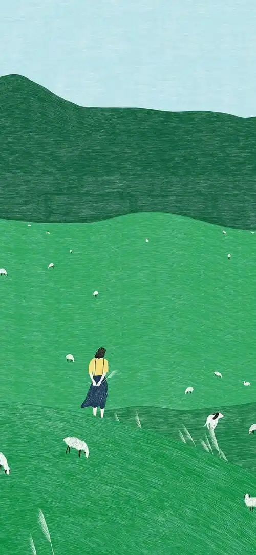 有没有绿色系列的动漫壁纸呀