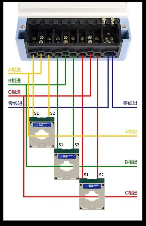三相三线100a380v液晶电度表100v三项四线互感器大功率工业电能表三相