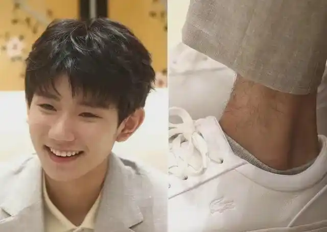 那些腿又白又细还没有腿毛的男明星们,论腿毛肖战就没输过|王源