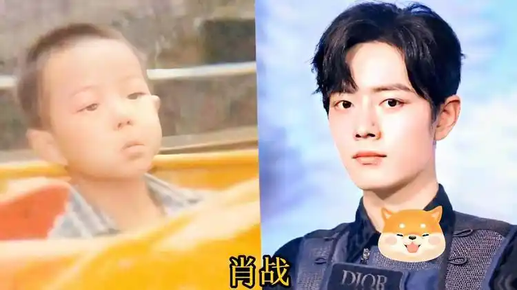 男明星小时候与长大后对比,李易峰,肖战 王一博,谁最可爱
