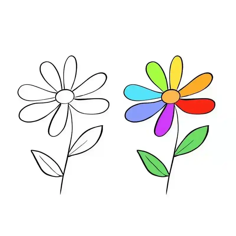 幼儿园春天涂色素材