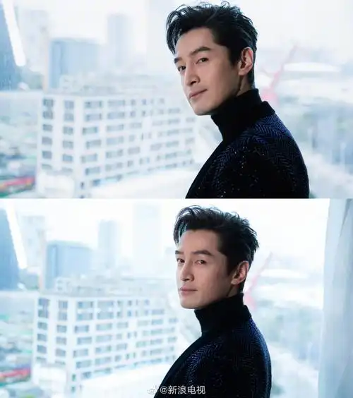 胡歌亮片蓝西装##胡歌侧颜