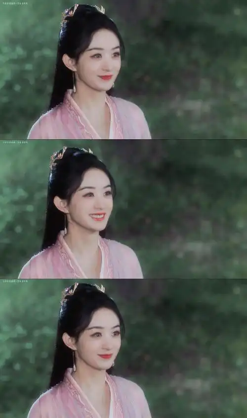 提兔子灯海报#96#赵丽颖披发粉衣#96#赵丽颖与凤行粉衣古装造型