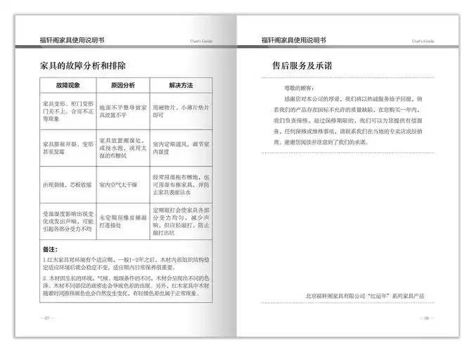 福轩阁家具使用说明书设计丨吉米哥|平面|书装/画册|吉米哥 - 原创作
