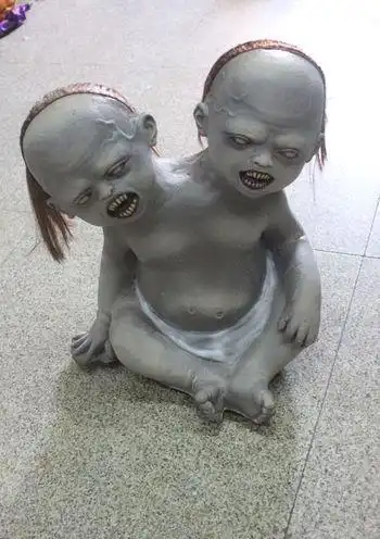 鬼屋装备道具万圣节坏小孩玩具尸体干尸 酒吧逼真恐怖吊鬼吓人