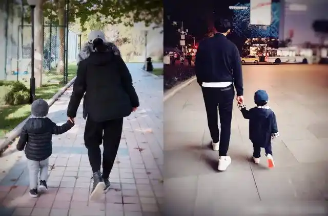 靳东晒父子三人合照,小儿子的鞋成焦点,网友:娶对老婆了