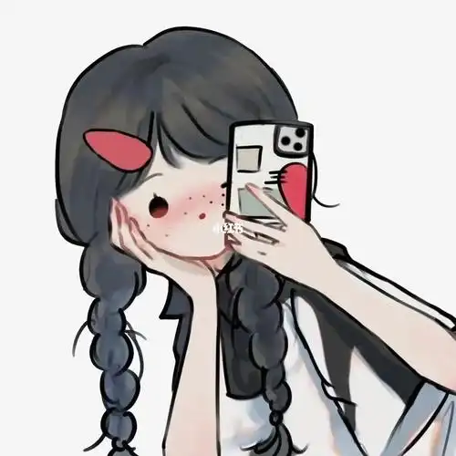 情侣头像做一对儿爱拍照的小可爱