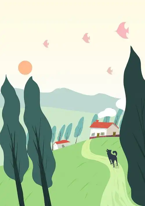 乡村风景|插画|商业插画|空山满 - 原创作品 - 站酷 (zcool)