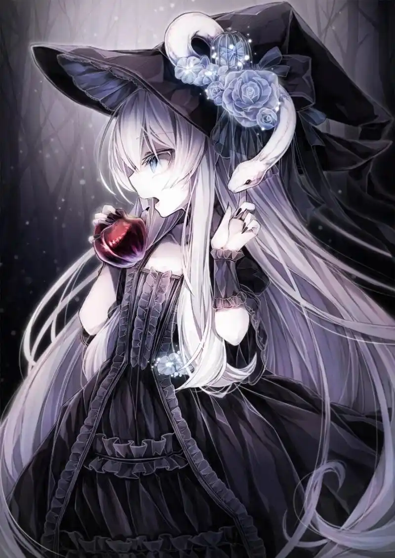 黑暗二元次少女头像 暗黑系风格冷冰冰的动漫少女,二元次动漫珍藏壁纸