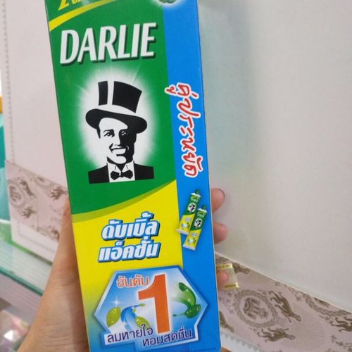 泰国黑人牙膏双重薄荷170*2支大容量套装防蛀护齿防口臭口气清新