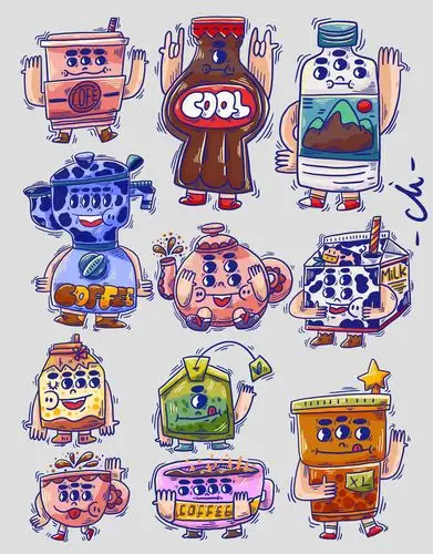 吃货外星人图鉴大赏|插画|涂鸦/潮流|mirror小学徒 - 原创作品 - 站酷