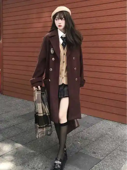 冬季jk制服大衣