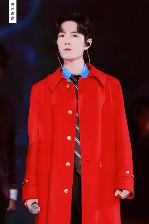 肖战红色壁纸爱豆背景 跨年演唱