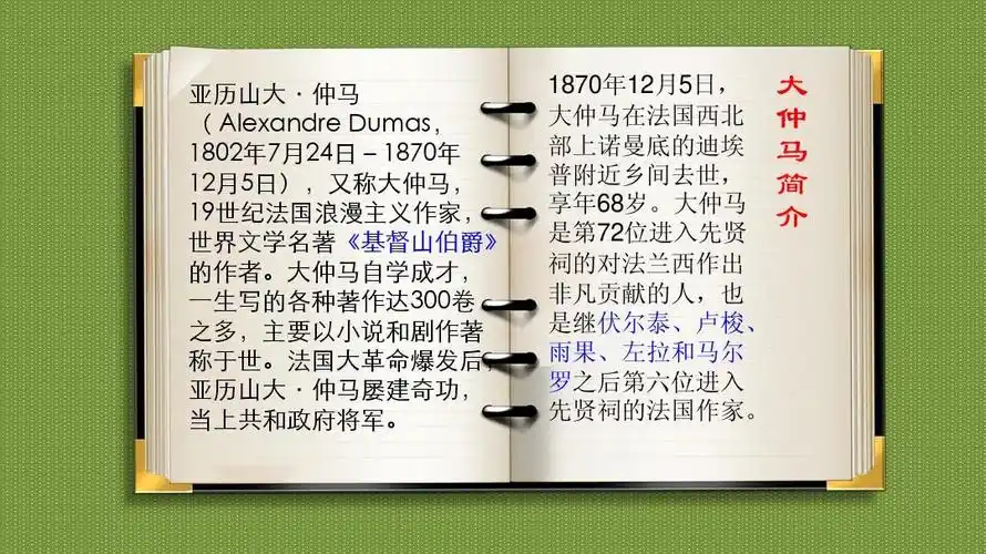 大仲马ppt