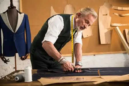 权威的服装设计师 照片