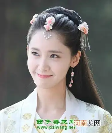 古装美女盘发发型图片 古典范十足