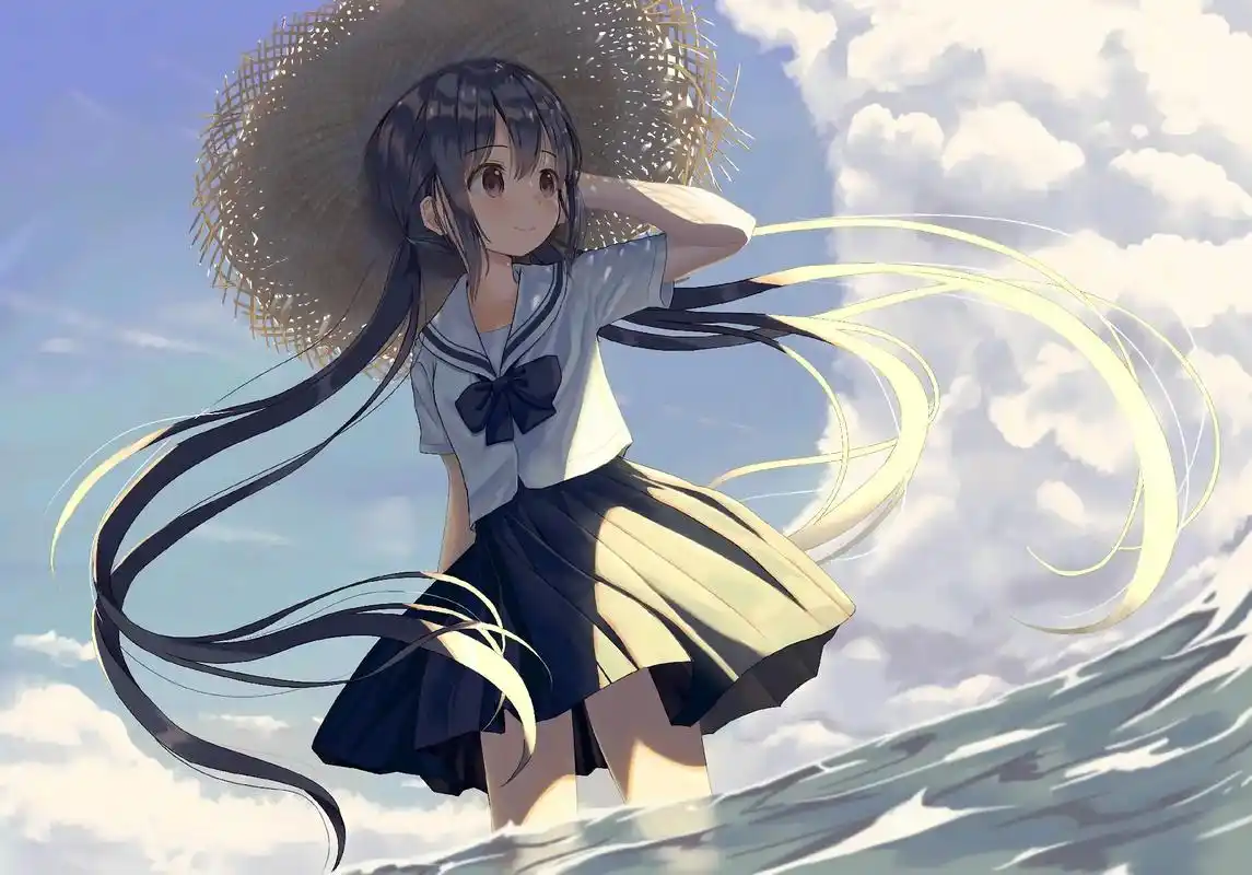 横屏壁纸(动漫二次元少女)告诉大家,千万不要点击右下角碟片, - 抖音