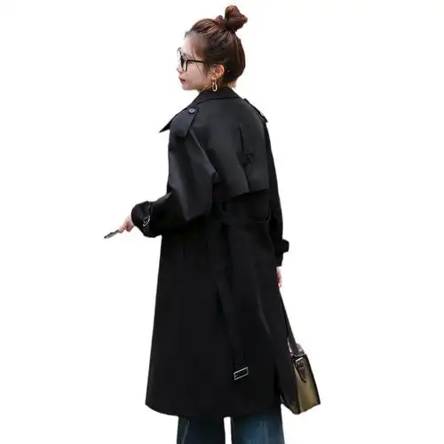 风衣外套秋季 新款 气质宽松休闲长款 垂感大衣女 - 女装/女士精品