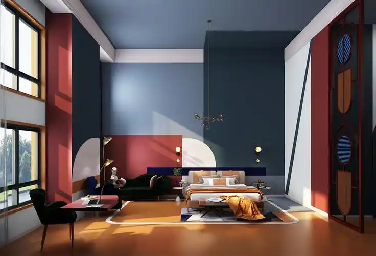 孟菲斯小公寓~效果图施工图小沈-室内设计师平台 -室内设计论坛-扮家