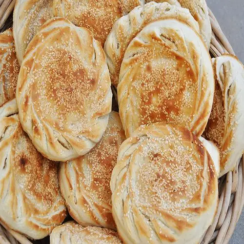 山东单县大烧饼 传统名吃 菏泽烧饼 芝麻大饼 10个22元 真空包装