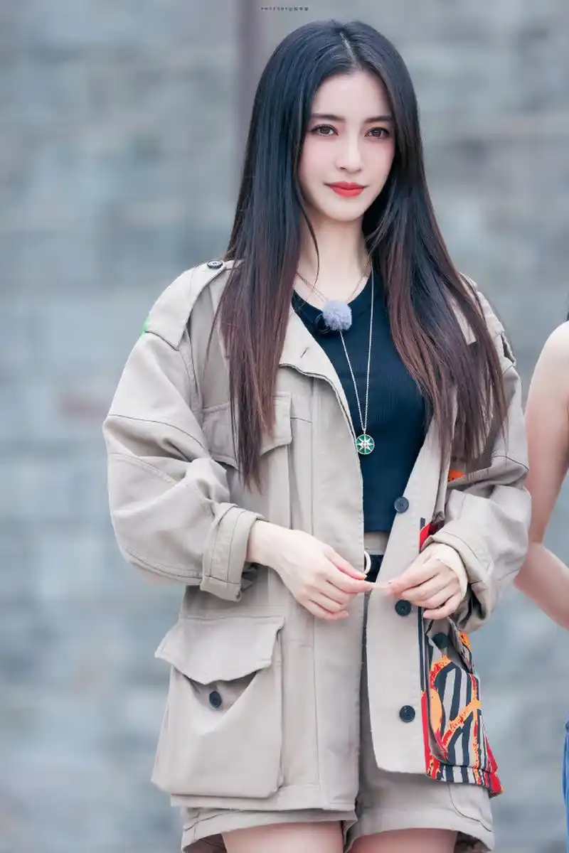 angelababy 黑长直,太美了