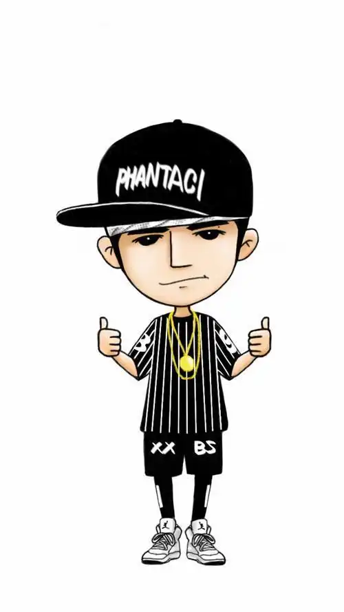 周杰伦简笔画卡通人物6