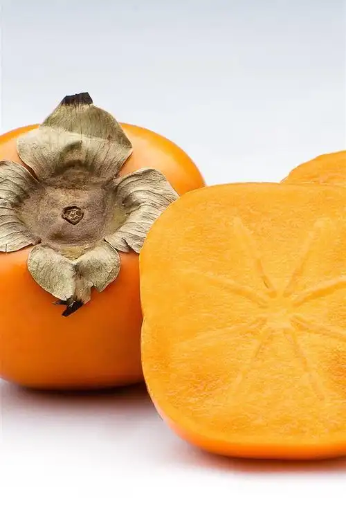 柿子,切水果,白色背景 iphone 壁纸