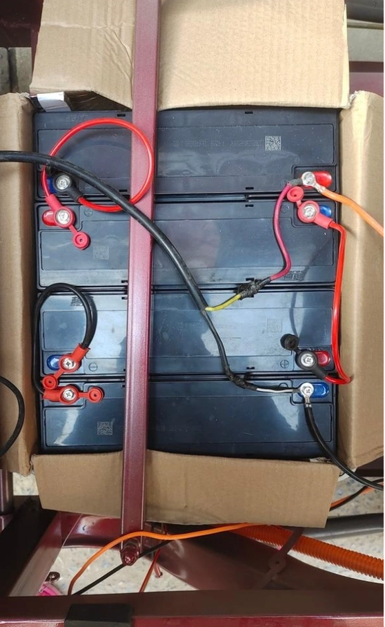 电瓶车两组48v电瓶怎么连接?