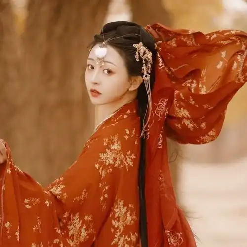 油伞难遮盛世美颜冷酷绝美古风红衣女子唯美头像图片