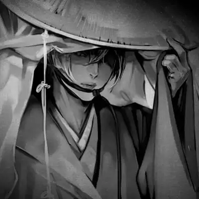 古风黑白头像男生水墨图片