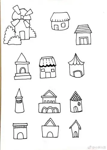 简笔画房子