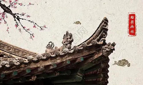 山西太原古建筑中国风素材设计图片
