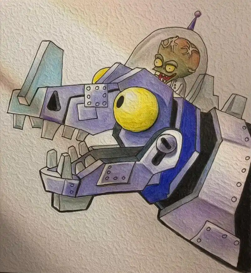 僵尸博士.#画渣日常 #一起学画画 #植物大战僵尸 #简笔画 - 抖音