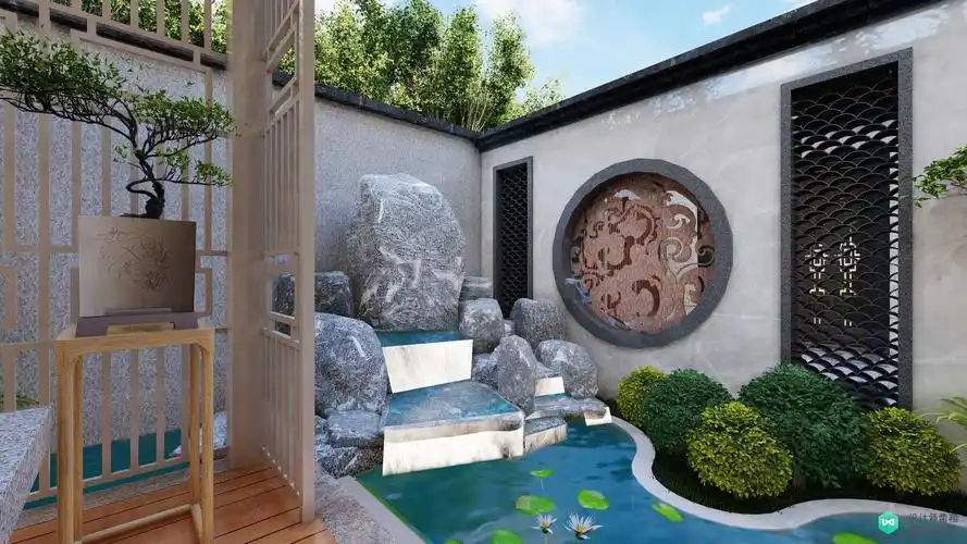 农村庭院设计实景图(100平米小庭院绿化设计)