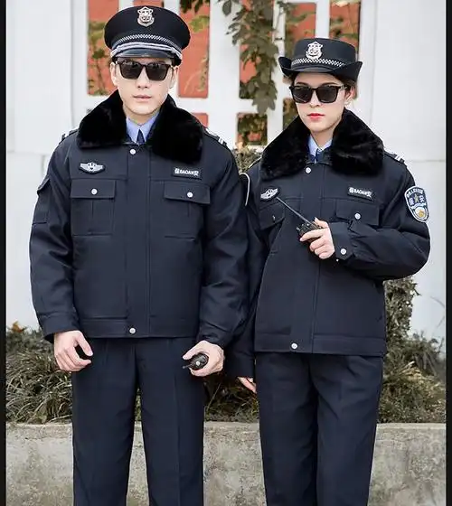 保安服装保安工作服冬装加厚男棉衣秋冬季服装执勤制服套装棉袄冬天