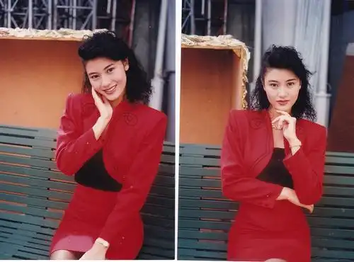 11幅罕见李嘉欣早期杂志挂历照片,没有ps的年代才出真国色!